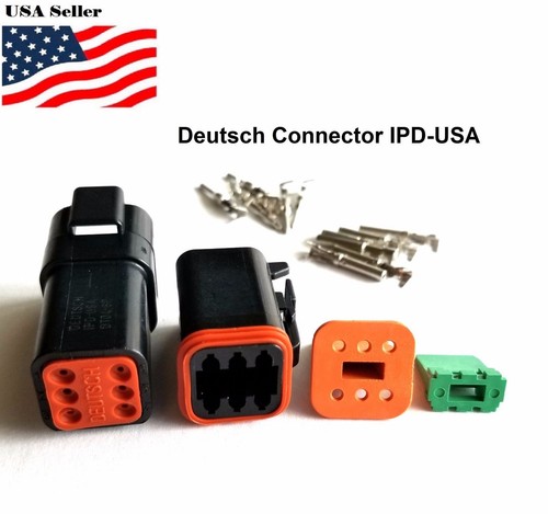 Deutsch 2,3,4,6,8,12 Pin Connector Housing, Seals Crimp Terminals,14-16 AWG - Picture 4 of 34