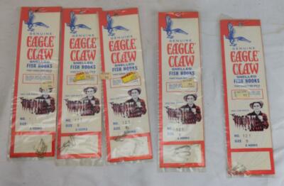 Genuine Eagle Claw Snelled Fish Hooks No. 121 Size 8 Five Packs of 6 Each NIP | eBay Genuine Eagle Claw Snelled Fish Hooks No. 121 Size 8 Five Packs of 6 Each NIP | eBay