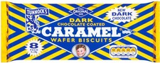 Tunnocks Dark Chocolate Caramel Wafers 8 Pack