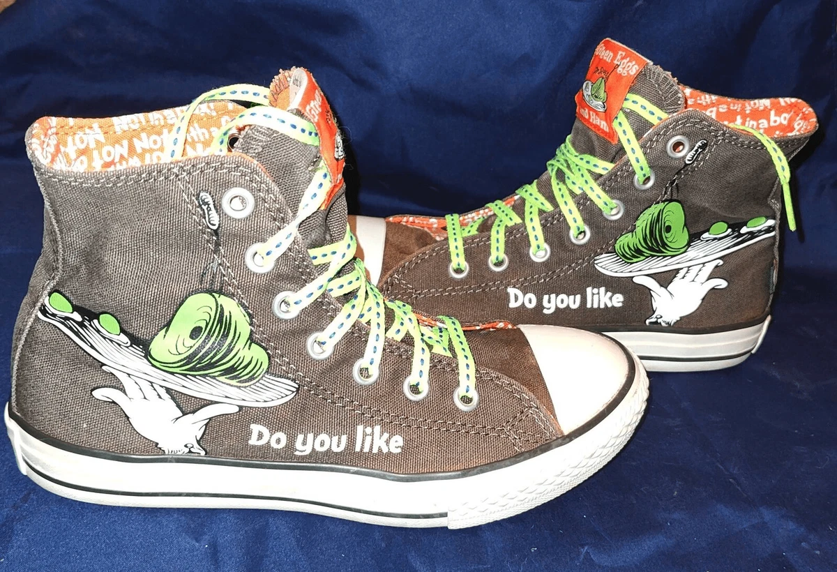 Haut haut haut Converse All Star Dr. Seuss Collaboration taille 3 UFS VERTS E