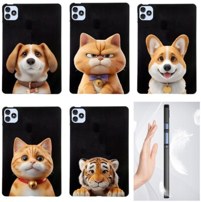 Tablet Case [Select Model] - Soft TPU Case Silicone Cover Back Emboss Skin F01TX