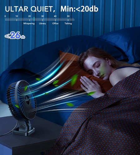 Usb Desk Fan Mini Fan Portable 3 Speeds Desktop Table Cooling Fan Plug In Power - Picture 7 of 7