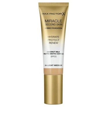 Max Factor Miracle Second Skin Foundation 04 Light Medium