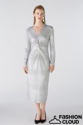 Oui Kleid SALE  Silber  Art: 0089030 Gr.  42,44 VP 139,99  