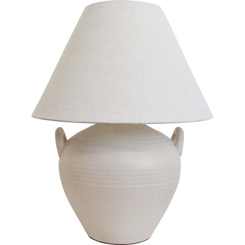 LVD Linen/Ceramic Lamp Cabana Home/Room Decor Tabletop Light 41x53cm Beige - Picture 2 of 3
