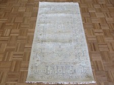 3 x 5'5 Hand Knotted Gray Modern Oushak Oriental Rug G15872