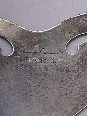 Tiffany & Co. Sterling Silver Elsa Peretti Heart Shaped Bookmark