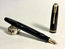 Parker Vacumatic Fountain Pen Black 1947 - RESTORED (BFP517)