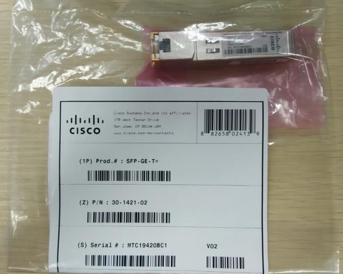 special offer CISCO SFP-GE-T GBIC 1000Base-T RJ-45 ORIGINAL transceiver module - 第 3/5 張圖片