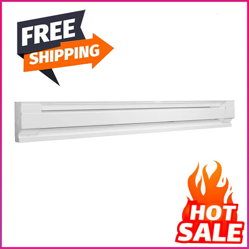 6-foot Electric Baseboard Heater 1500W Convection Heating Bedroom Warm Winter