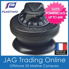 PLASTIMO OFFSHORE 55 BLACK COMPASS BRACKET MOUNT - Boat/Marine/Powerboats to 6M
