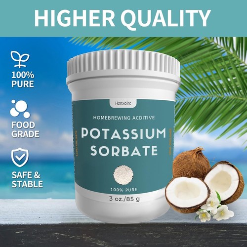 3 oz Potassium Sorbate Food Grade, 100% Pure, Premium Potassium Sorbate for W... - Picture 6 of 7