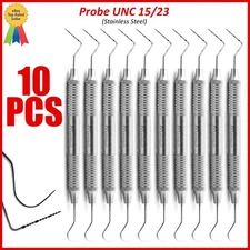 Dental Perio Explorer 23 Probe UNC 15 Hallow Handle Color Marking Double Ended
