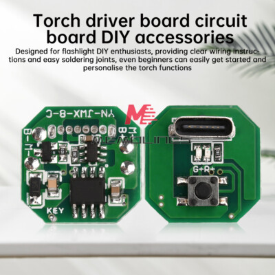 Flashlight Driver Circuit Board Type-C Charging Discharging Integrated Module
