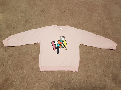 Hello Kitty Mädchen Sweatshirt Langarm, Gr. 130, rosa