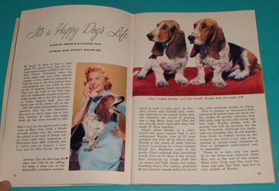 1956 TV ARTICLE~CLEO WANDA BASSET HOUND PEOPLES CHOICE MARY JANE CROFT  HOUND DOG | eBay