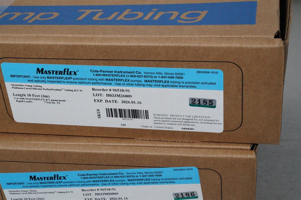 Masterflex B/T PerfectPosition Pump Tubing, Platinum-Cured Silicone 96510-91 - Image 2 of 4