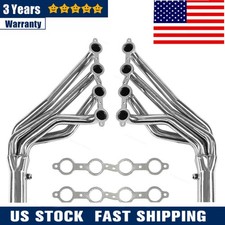 Long Tube Stainless Steel Headers W Gaskets For 07-14 Chevy Gmc 6.0l 4.8l 5.3l