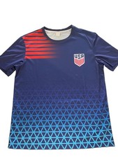 USMNT USA World Cup Soccer Jersey Blue Size Large / XL Men (slim fit)
