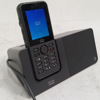 Cisco CP-8821-K9 Wireless VoIP Phone w/ Battery & Charging Station - WORKING