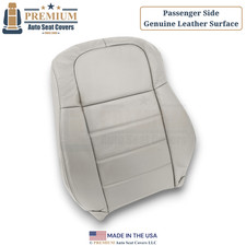 2005-2008 For Dodge Magnum Genuine Leather Passenger Top Seat Cover Lt Graystone