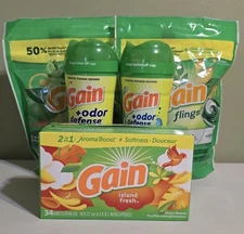 Bundle Lot Of 6 Laundry Products Gain 