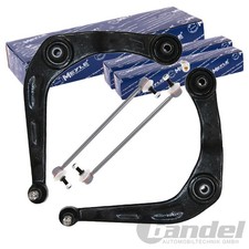 2x MEYLE QUERLENKER + KOPPELSTANGEN VORNE passend für PEUGEOT 206 +CC + SW Kombi