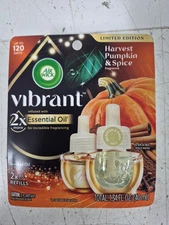 Air Wick Vibrant Plug-in Scented Oil Refills, White Pumpkin & Chai, Pack of 2