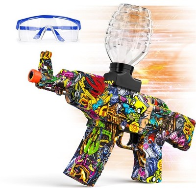 Anstoy Splat Gun Electric with Gel Ball Blaster AEG AKM-47 7-8 mm, Suit