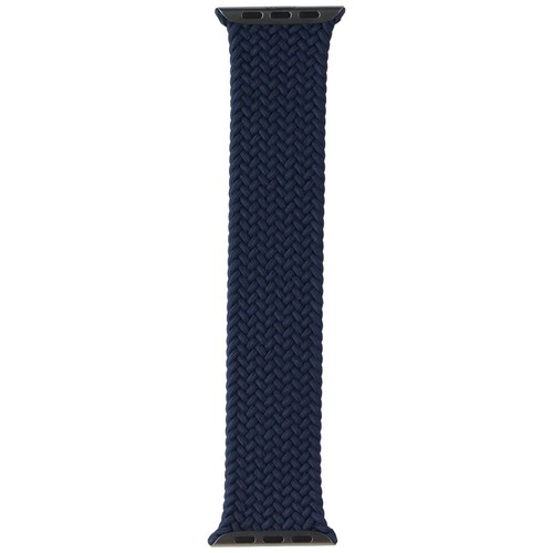 Apple 45mm Braided Solo Loop for Apple Watch 49/46/45/44mm - Abyss Blue/Size 4 - 第 1/4 張圖片