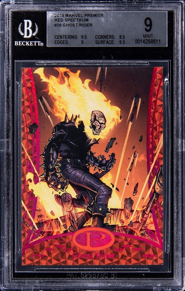 2014 Marvel Premier Red Spectrum #26 Ghost Rider 1/1 One Of One BGS 9