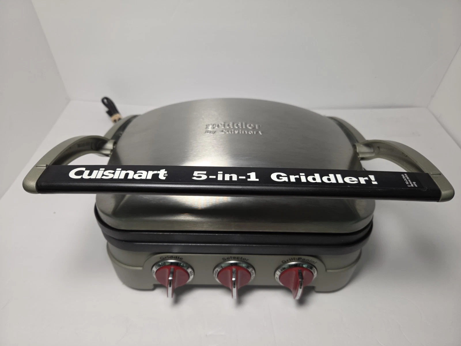 Cuisinart Griddler GR-4N Panini Press Grill & Griddle 5 in 1 Stainless Steel
Opens in a new window o