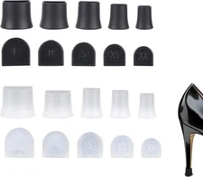 20pcs High Heel Protectors Stiletto Anti-Slip Caps for Women Shoes