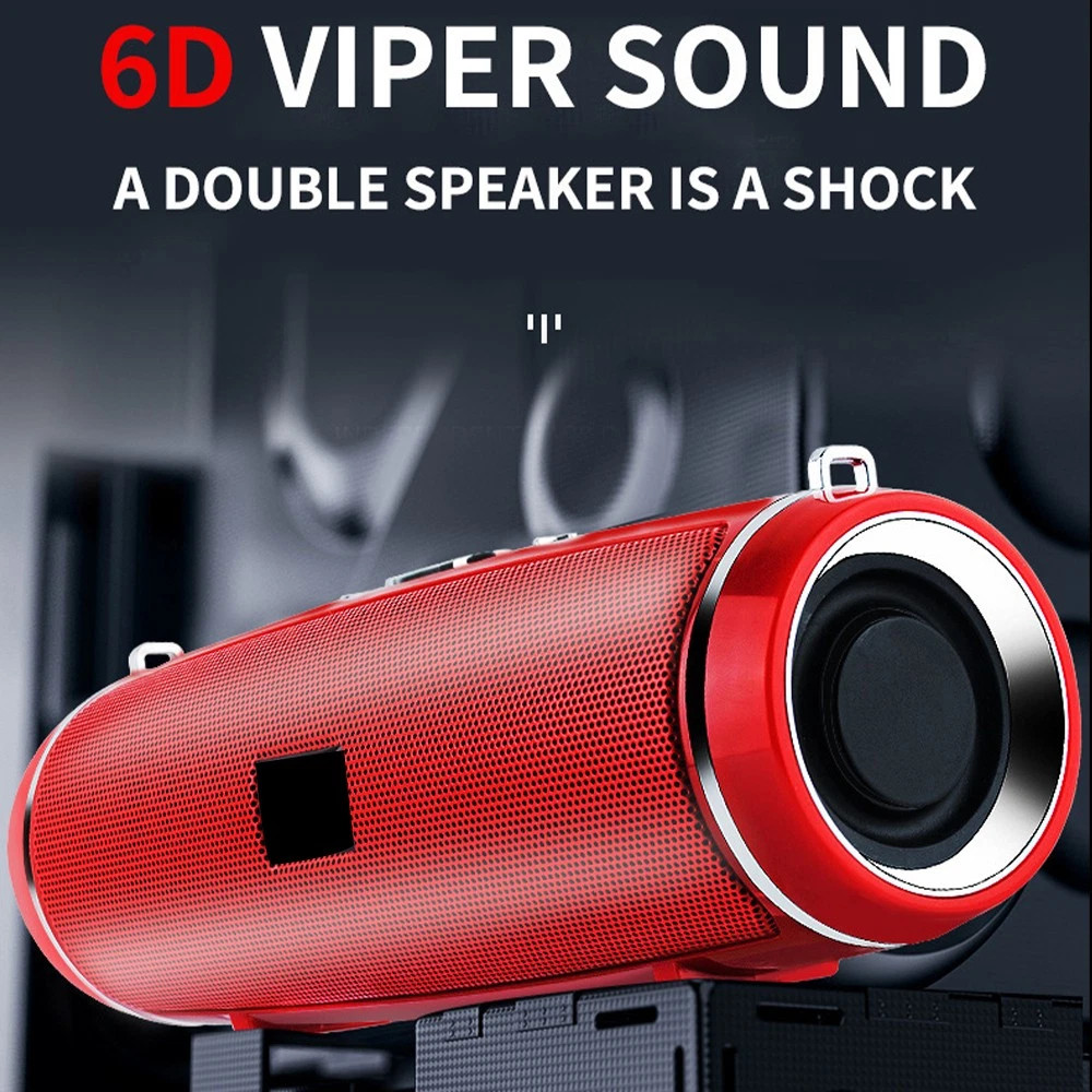 200W Portable Bluetooth Speaker IPX2 Waterproof Outdoor HIFI Pillar ...