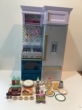 American Girl Kitchen Set for 18" Dolls Refrigerator  Stove with Accessories