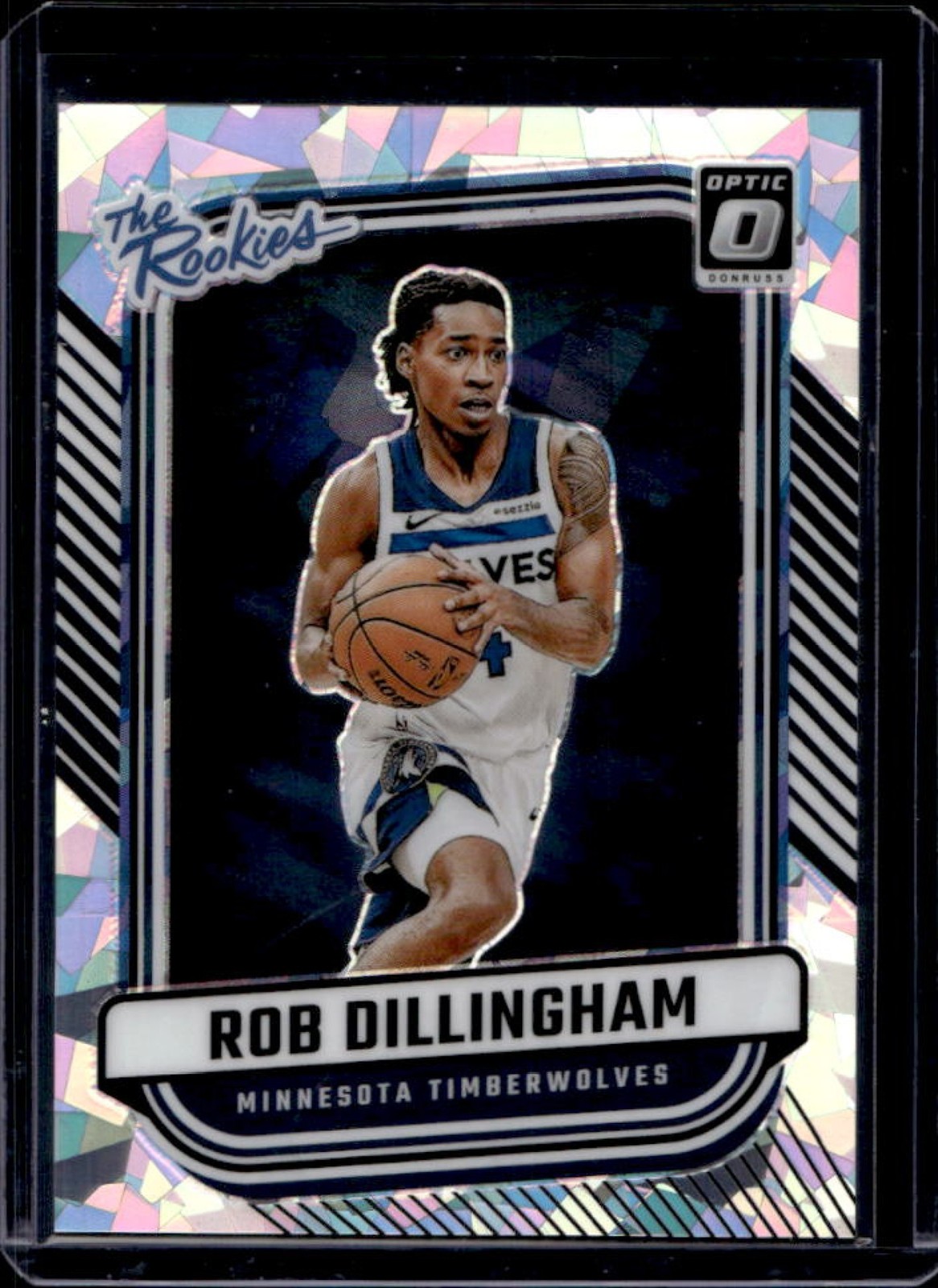 2024-25 Donruss Optic Rob Dillingham The Rookies Cracked Ice RC #3/25