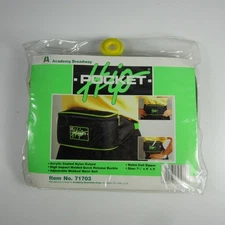 Vintage Academy Broadway 80s-90s Hip Pocket Fanny Pack Black Neon Green New