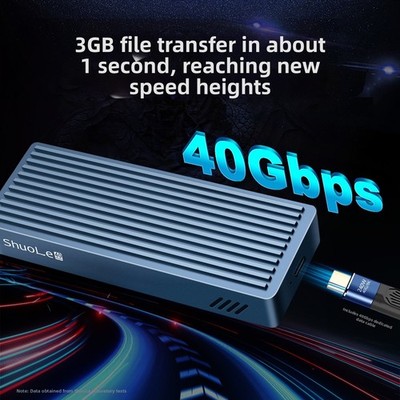 Externes 40Gbps USB 4 0 M2 NVMe SSD Geh?use 8TB Speicher mit L��fter