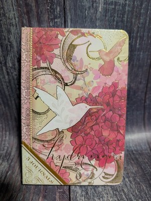 Punch Studio Hummingbird Floral Pink Notepads Journals Set (Pack of 3) 75 Sheets