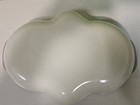 4 Piece Vintage Fire-King Milk Glass Divided Relish Dish's And Egg Tray 22k — photo 6