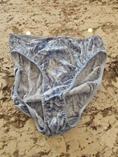 True Vintage Victoria's Secret Second Skin Satin Brief Panty Roses Extra Large