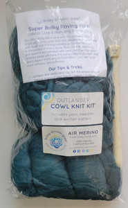Outlander Cowl Knit Kit w/ Air Merino Roving from Living Dreams Yarn Everest