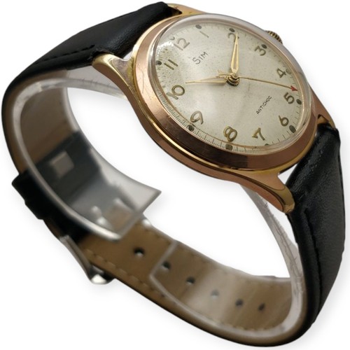 Sim 32,5mm 1950s Calibre mécanique Femga 520 LEBROCANTHEURE MONTRE VINTAGE WATCH - Photo 3 sur 5