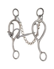 Classic Equine Bit 7 3/4 Shank Port Snaffle Limited Gag Silver LVBB9