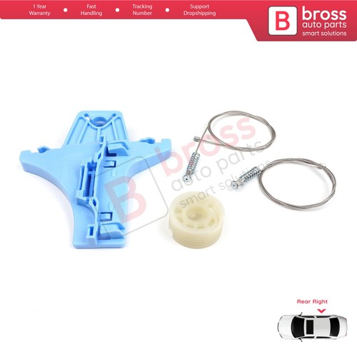 Window Regulator Set Rear Right for VW Jetta MK6 A6 IV 2010-2018 162 163 AV2 AV3 - Afbeelding 3 van 10