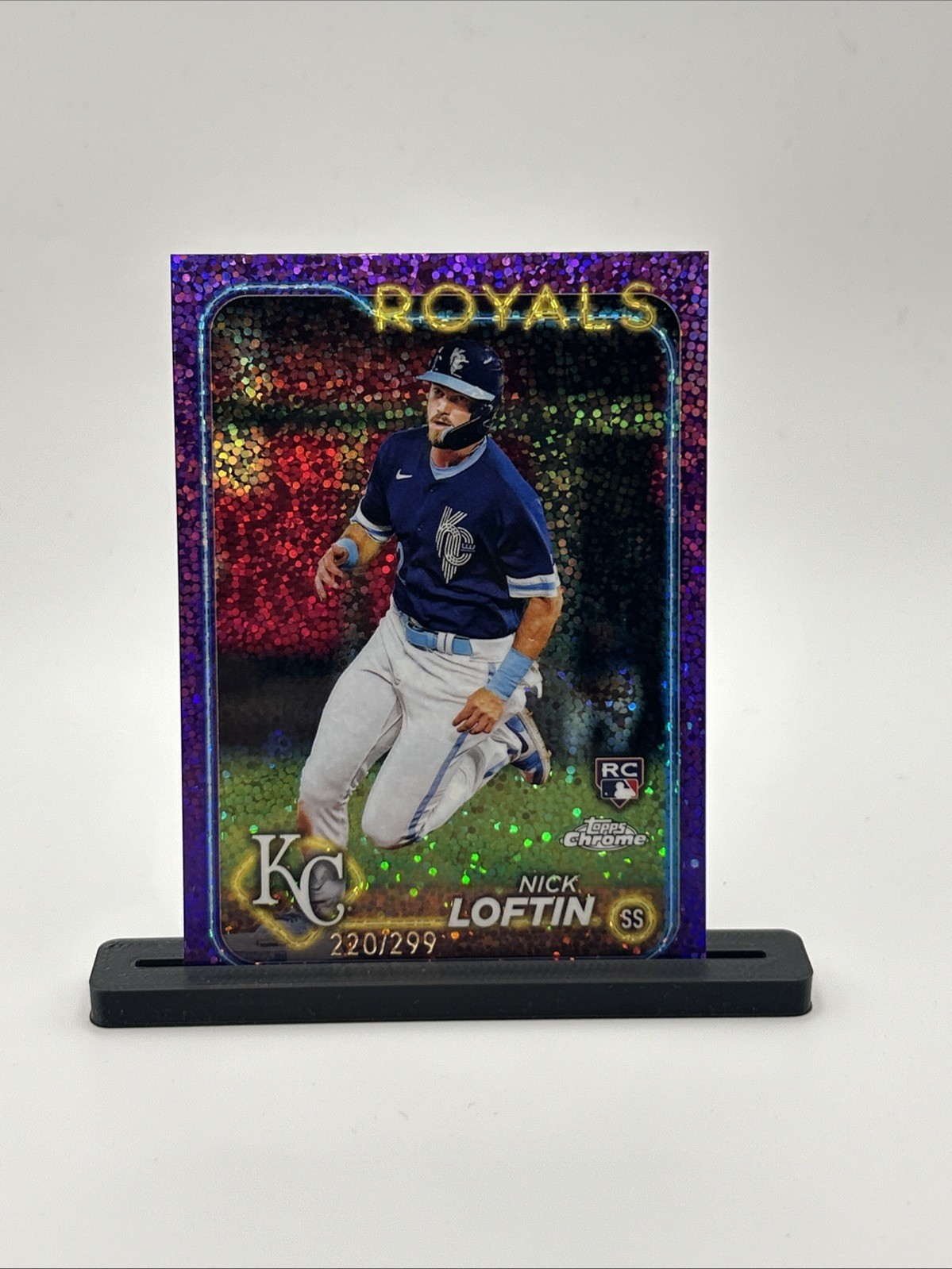 2024 Topps Chrome - Nick Loftin #183 Purple Speckle Refractor /299 (RC)