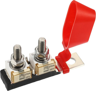 250A MRBF Terminal Fuse Block Kit, Double Studs Max Voltage 58V for Car Marine B