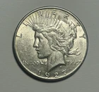 1927 S PEACE DOLLAR AU