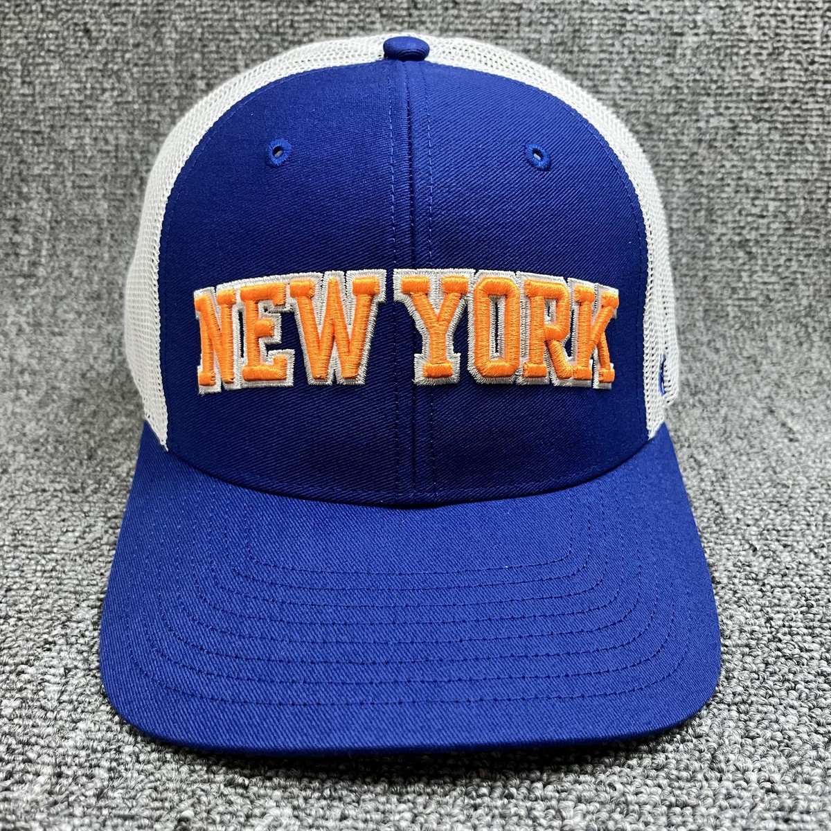 New York Mets '47 Brand Trucker Hat Blue White Mesh Snapback MLB Cap