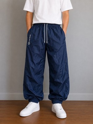 Sergio Tacchini Vintage Trainingshose Track Pants Gr. 54 Dunkelblau